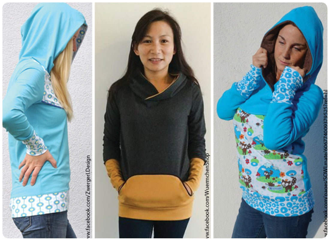 konfetti-patterns-damenhoodie-damen-hoodie-ebook-34-48-kapuze image 4