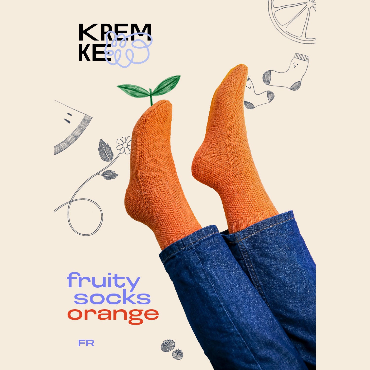kremke-soul-wool-fruity-socks-orange-strickanleitung-de-pdf-socken image 4