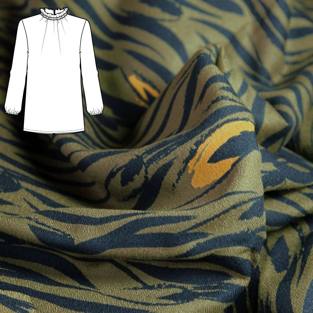 n-hfrosch-n-hpaket-damen-bluse-kerah-zebra-viskose image 7