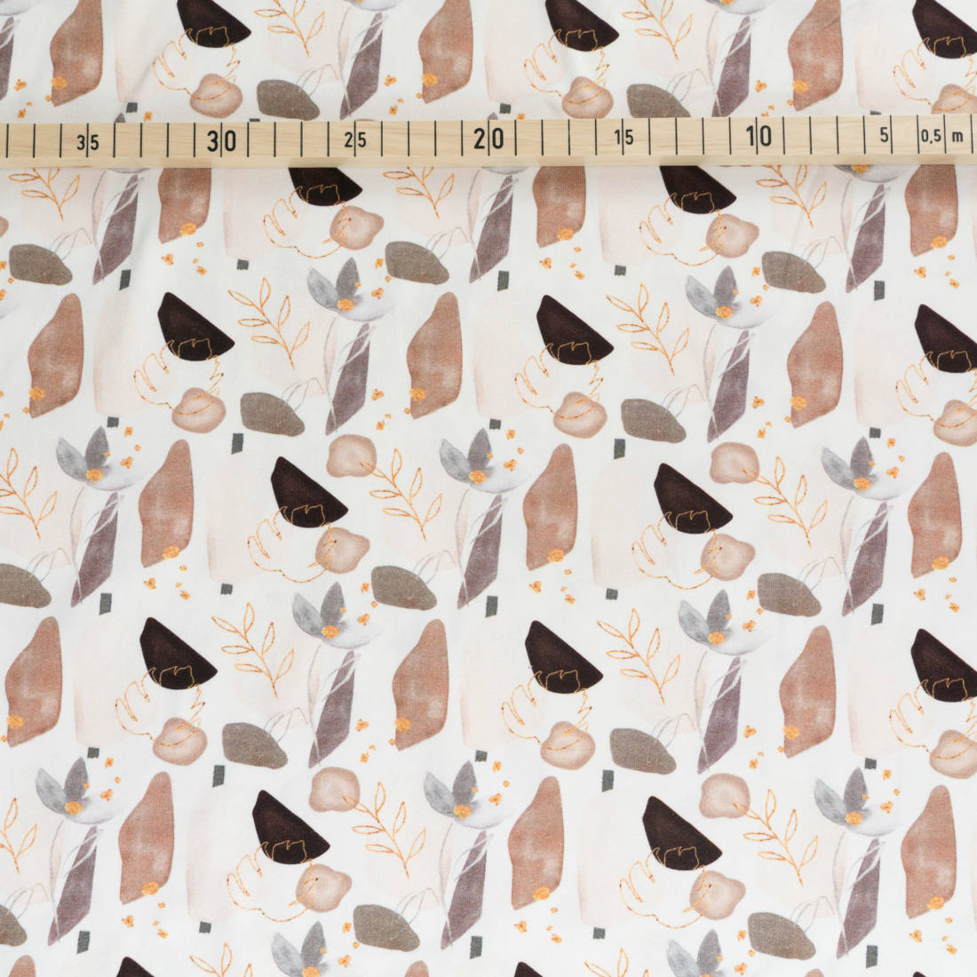 n-hfrosch-terrazzo-baumwoll-jersey-stoff-aquarell-bl-tter image 3