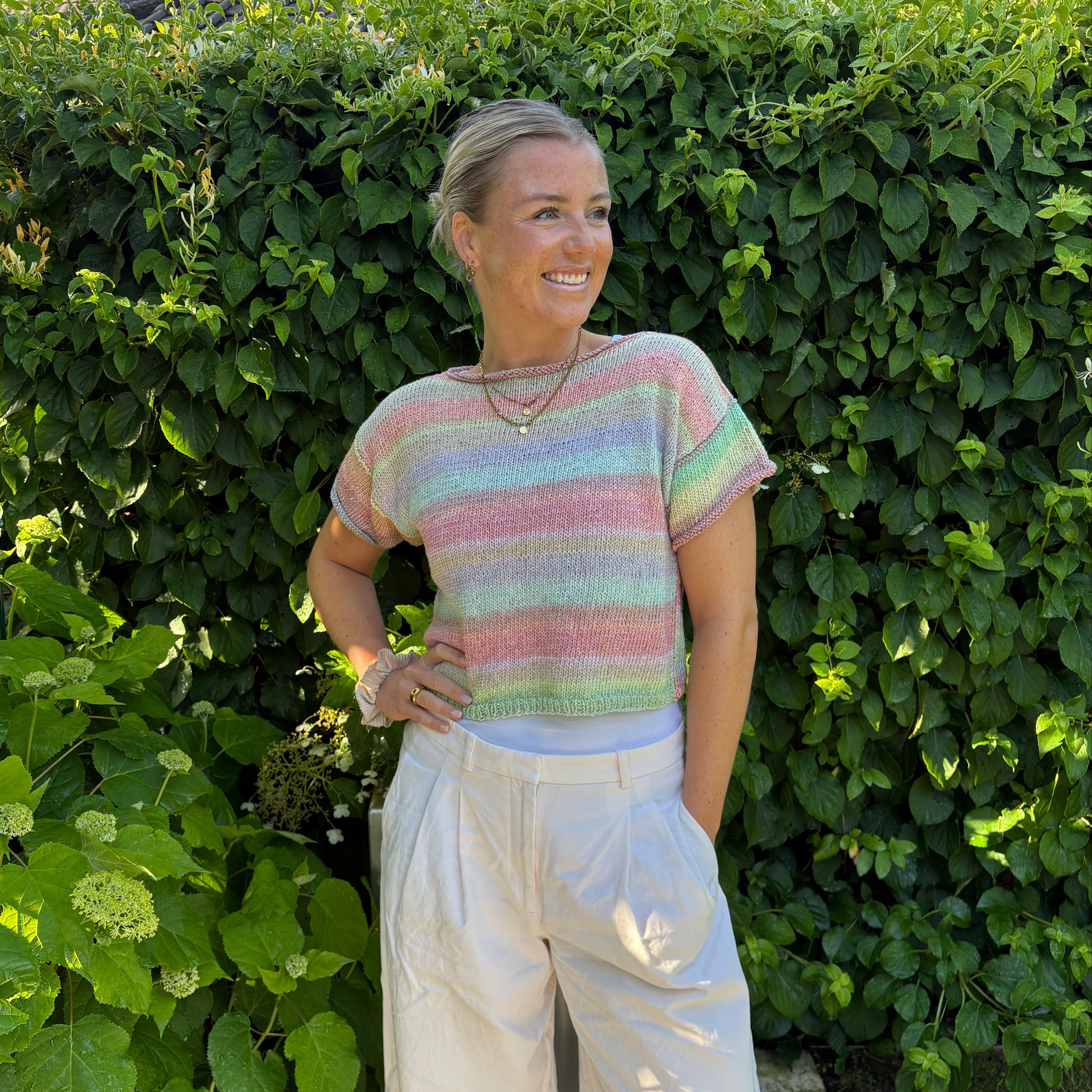 bellalana-sommerbrise-t-shirt-strickset-gr-n-t-rkis-102-gr-38-40 image 3