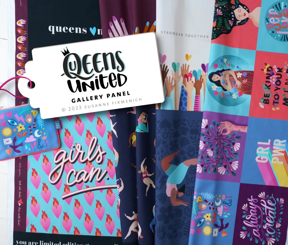 hamburger-liebe-queens-united-pouch-gallery-canvas-panel image 1