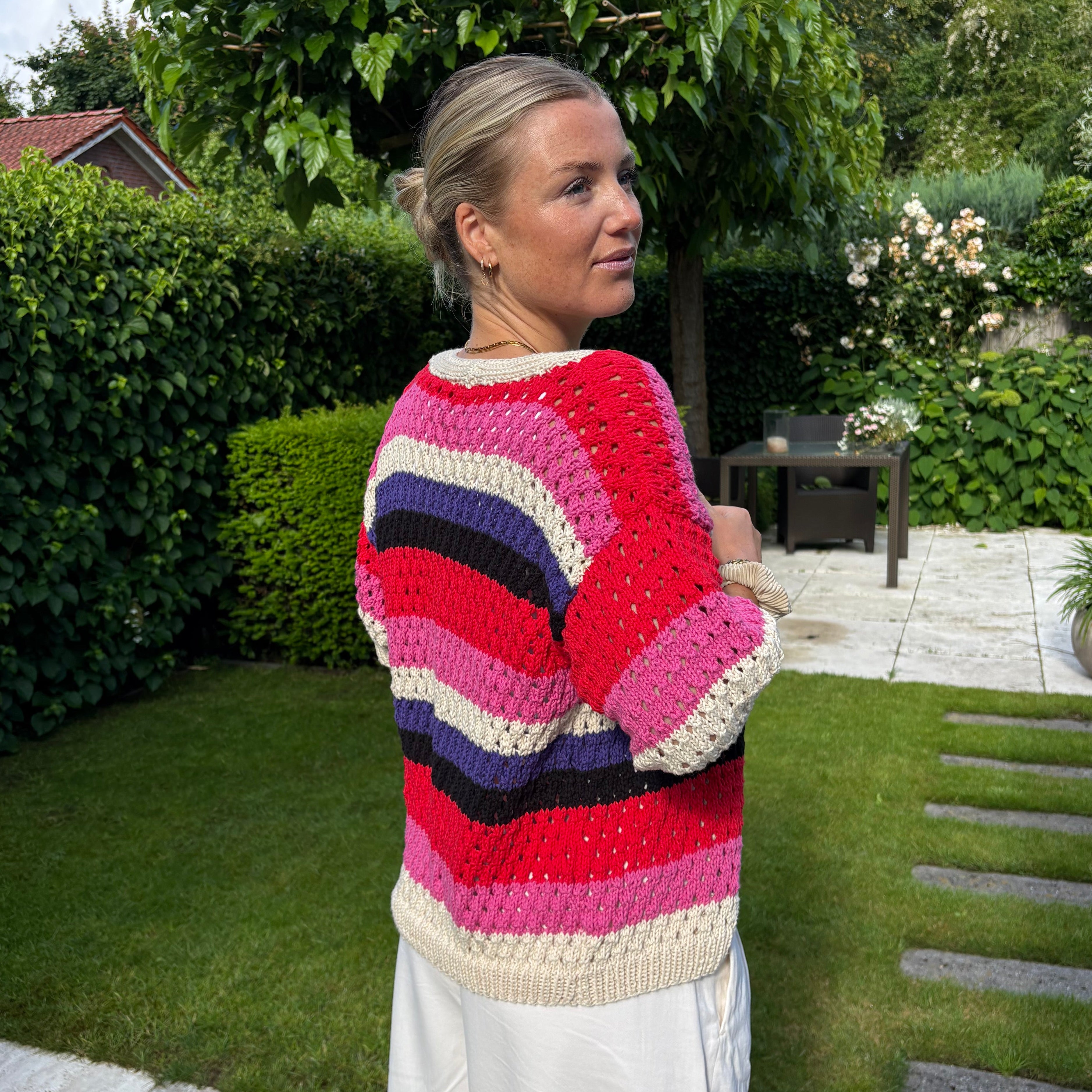 bellalana-schulgarn-strickset-sommer-cardigan-bunt-36-38 image 5