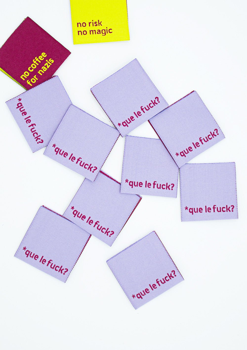konfetti-patterns-label-que-le-fuck-weblabel-9er-set-3x3-cm image 1