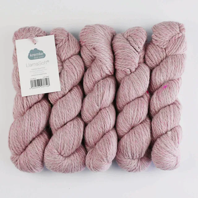 kremke-soul-wool-llama-soft-strickwolle-500g-altrosa-melange-100-lama image 1