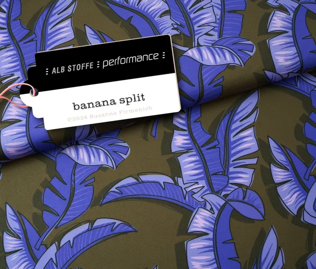 hamburger-liebe-performance-banana-split-stoff-oliv-uv-schutz image 1