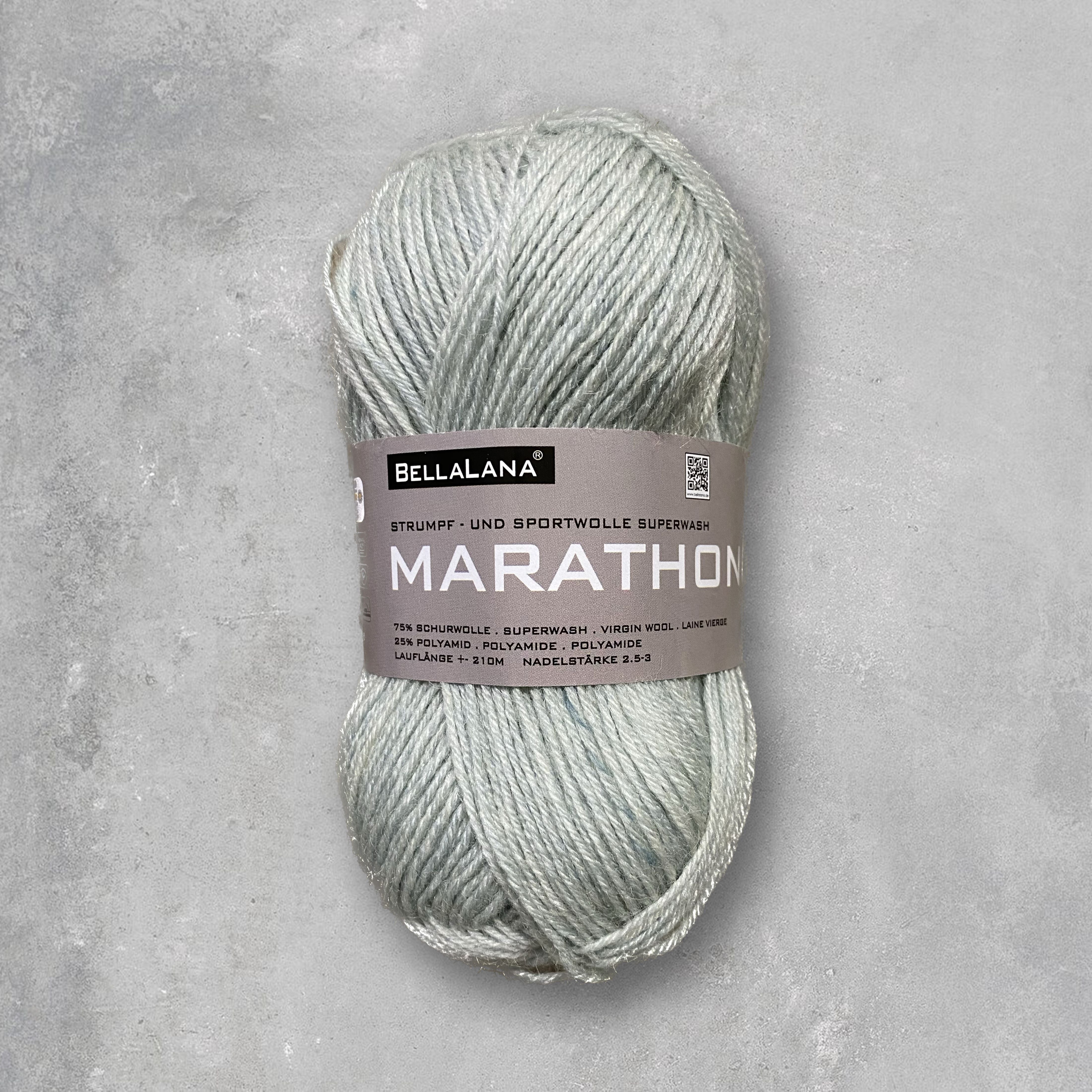 bellalana-marathon-einzelkn-uel-sockenwolle-50g-wollwei-ecru image 7