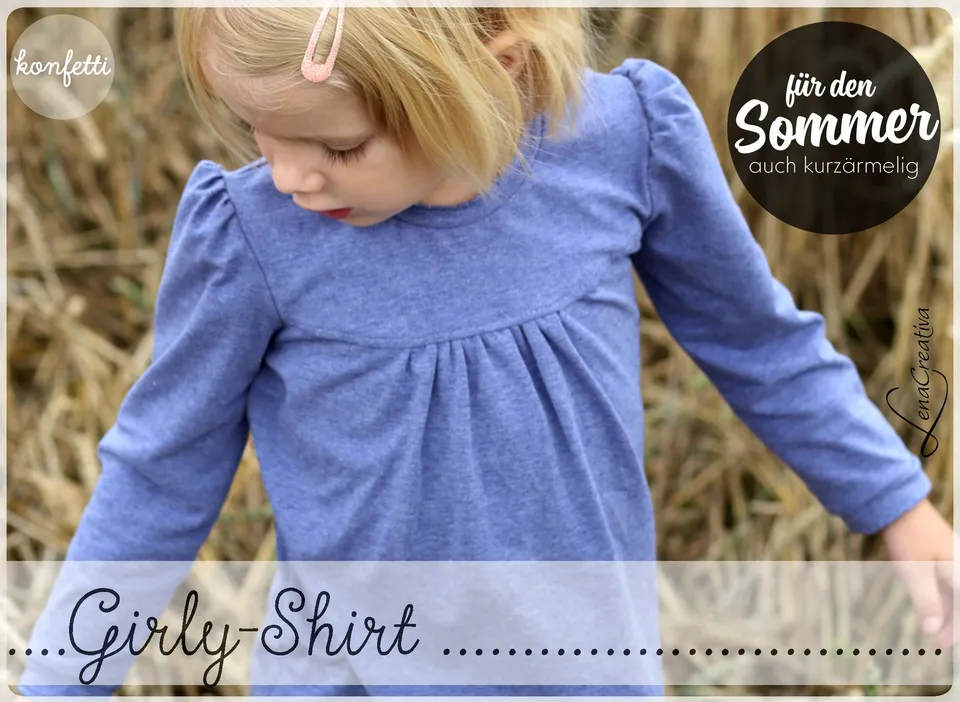konfetti-patterns-girly-shirt-ebook-m-dchen-86-164-puff-rmel image 1