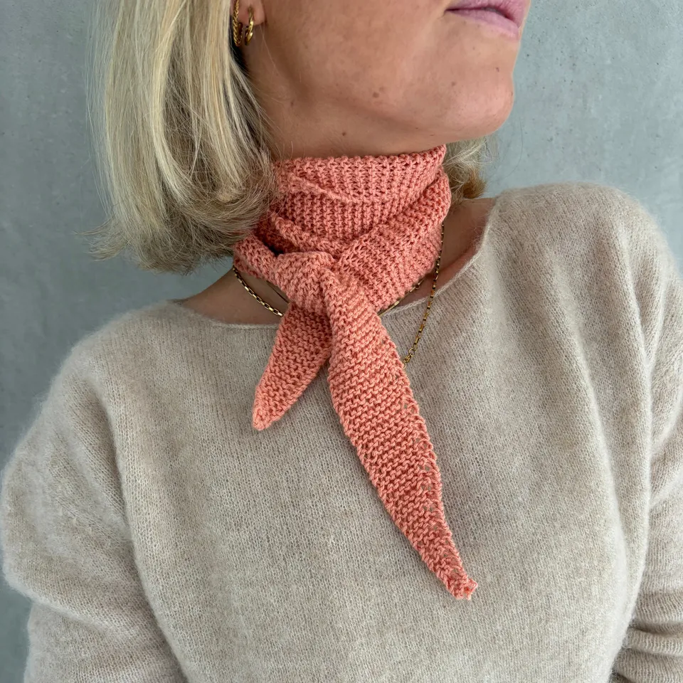 bellalana-strick-set-sophie-scarf-halstuch-merino-korall image 1
