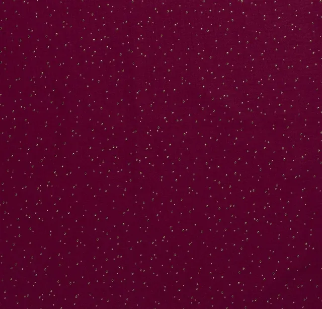 n-hfrosch-musselin-glitzer-punkte-stoff-fuchsia-gold image 1