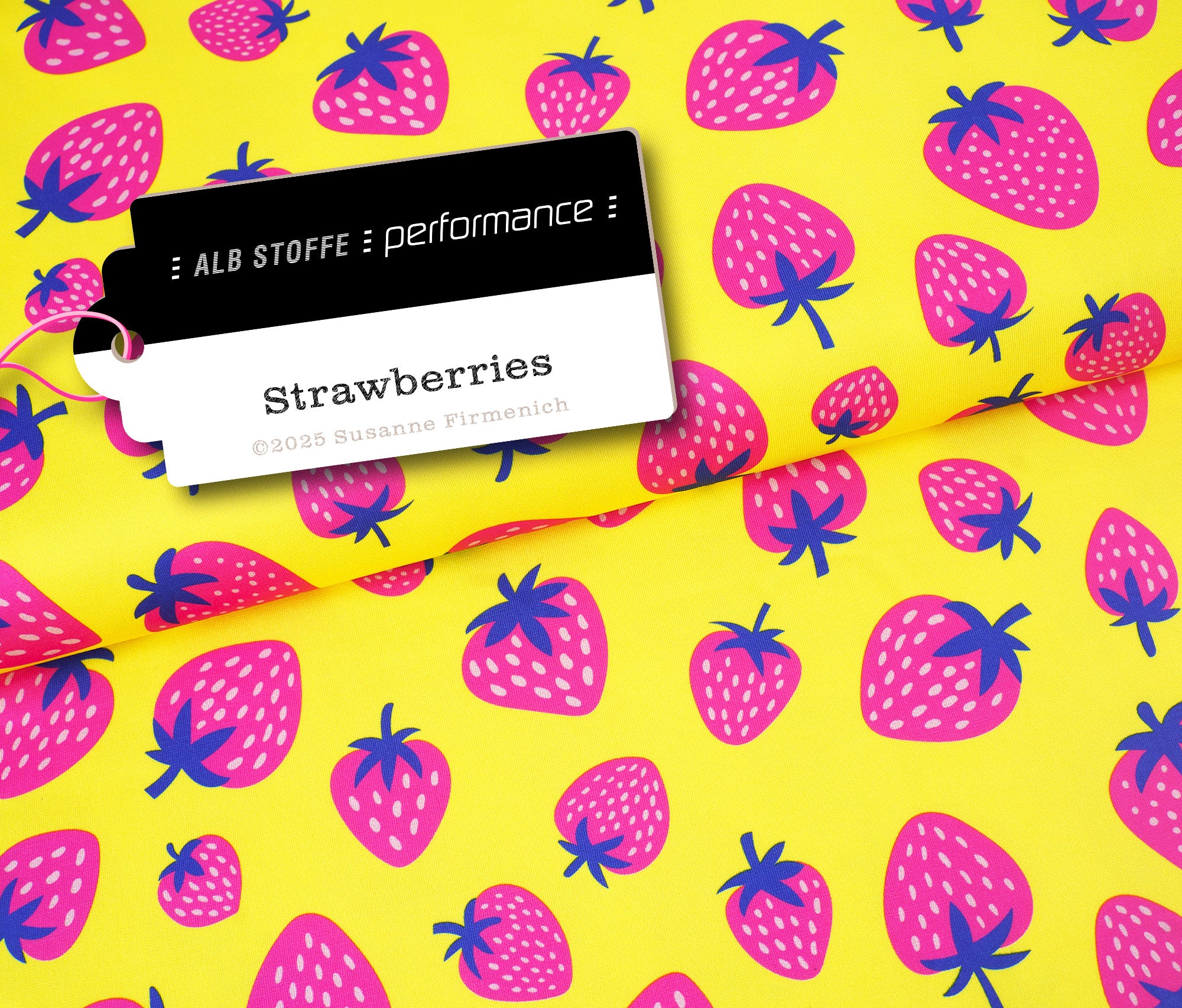 hamburger-liebe-performance-strawberries-gelb-sportstoff image 1