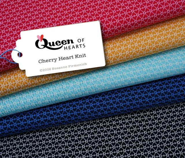 hamburger-liebe-queen-of-hearts-cherry-heart-knit-jersey image 1