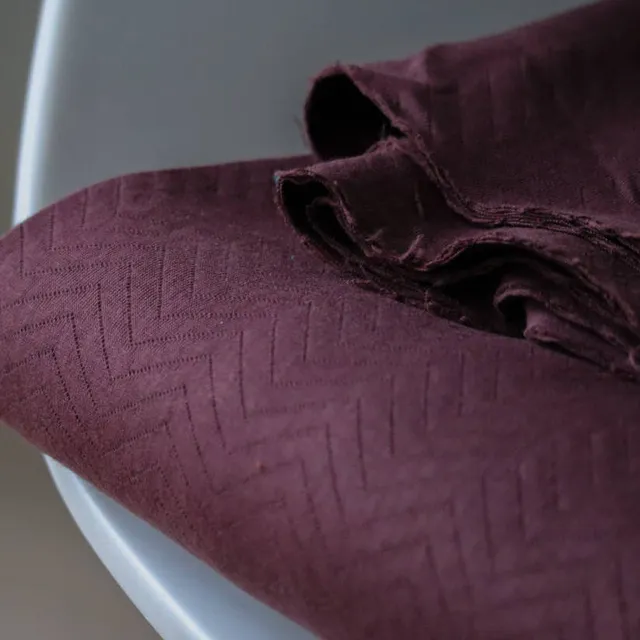 n-hfrosch-stoffe-bio-stepp-sweat-chevron-bordeaux-gots image 1