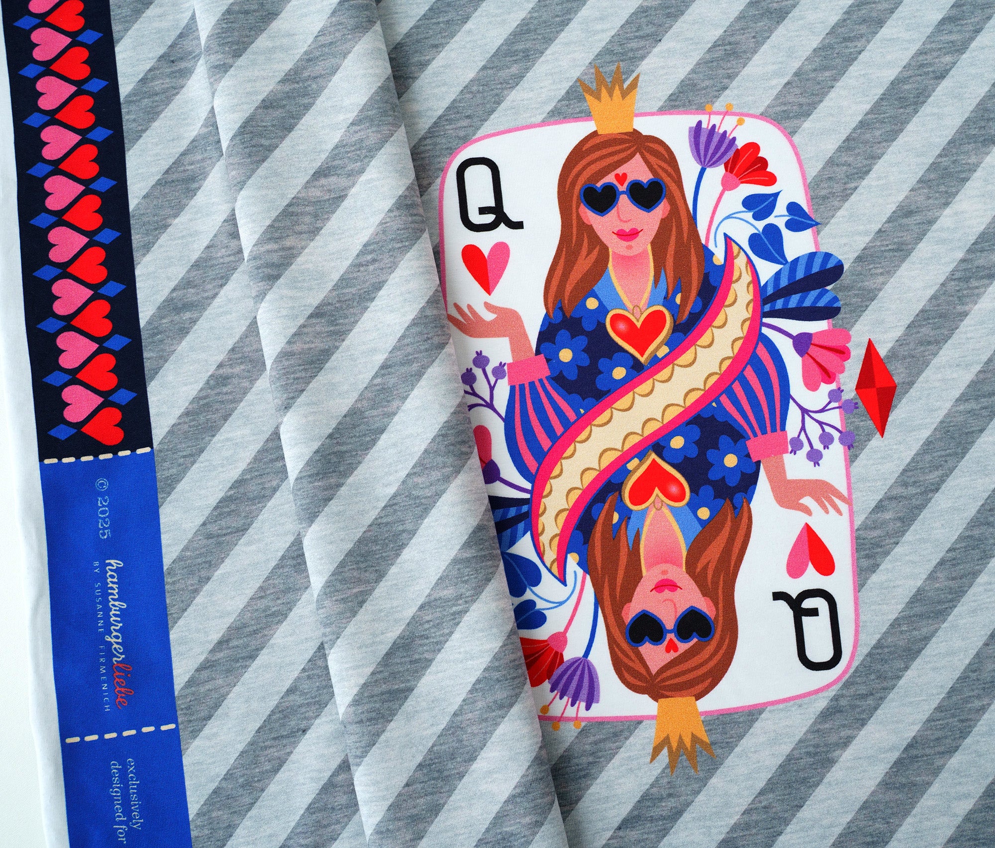 hamburger-liebe-queen-of-hearts-panel-jersey-bio-80cm image 2