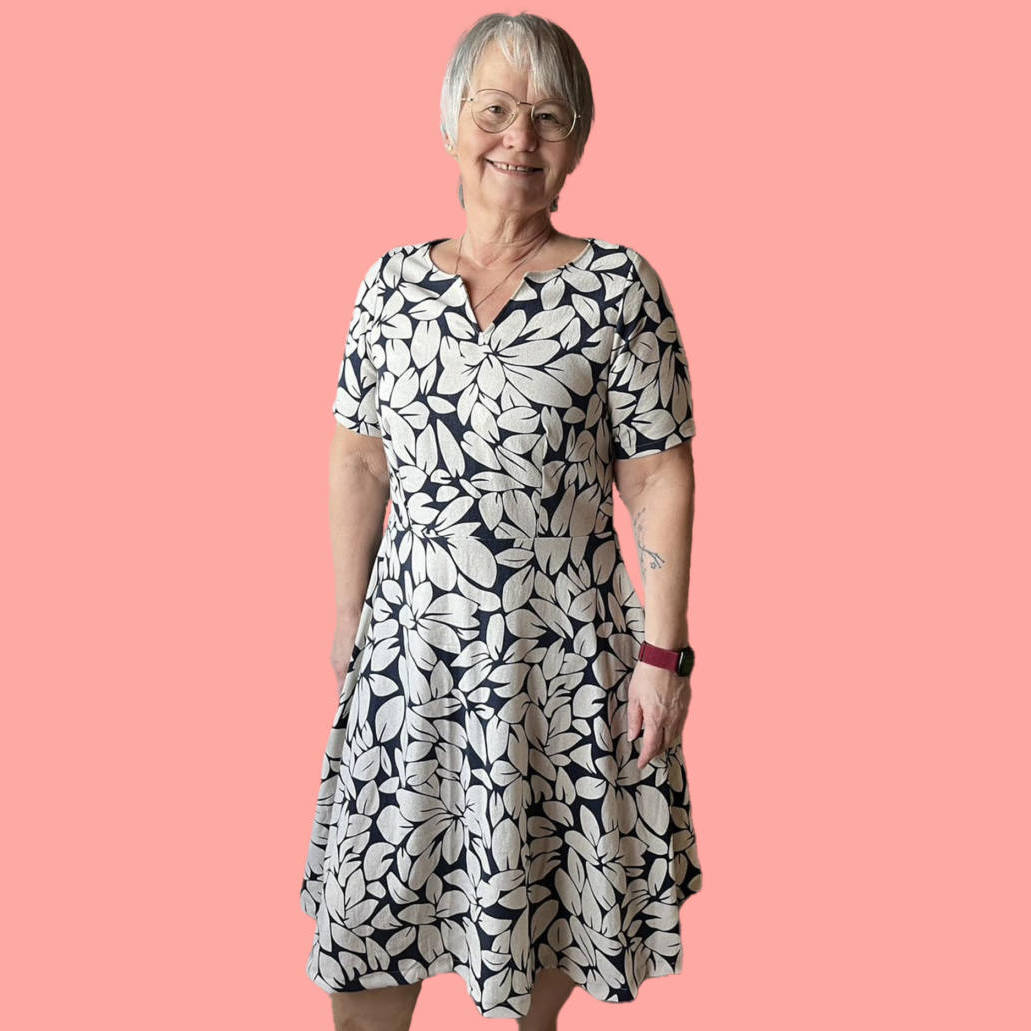 n-hfrosch-kini-damen-a-linien-kleid-schnittmuster image 4