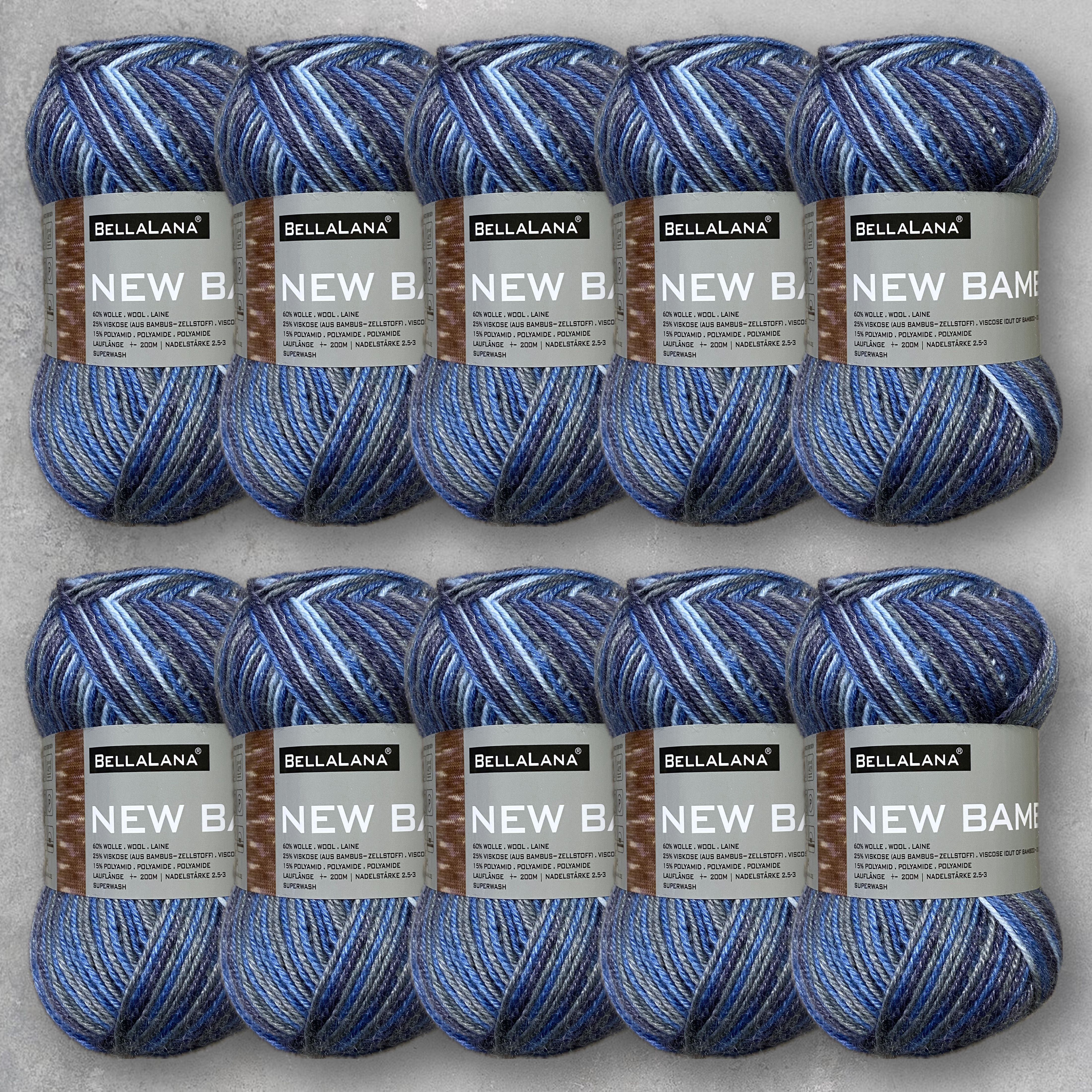 bellalana-new-bamboo-wollpaket-10x50g-rot-multicolor-sockenwolle image 6
