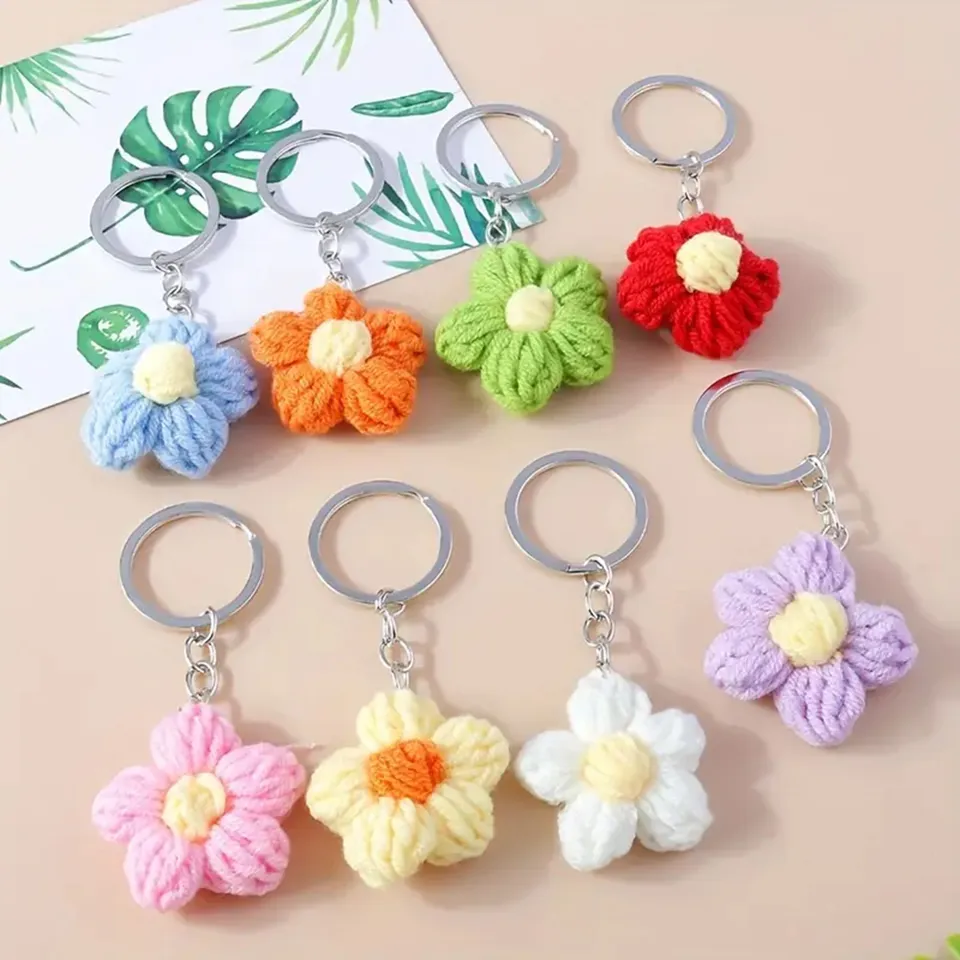 bellalana-crochet-schl-sselanh-nger-kirschbl-te-handarbeit image 1