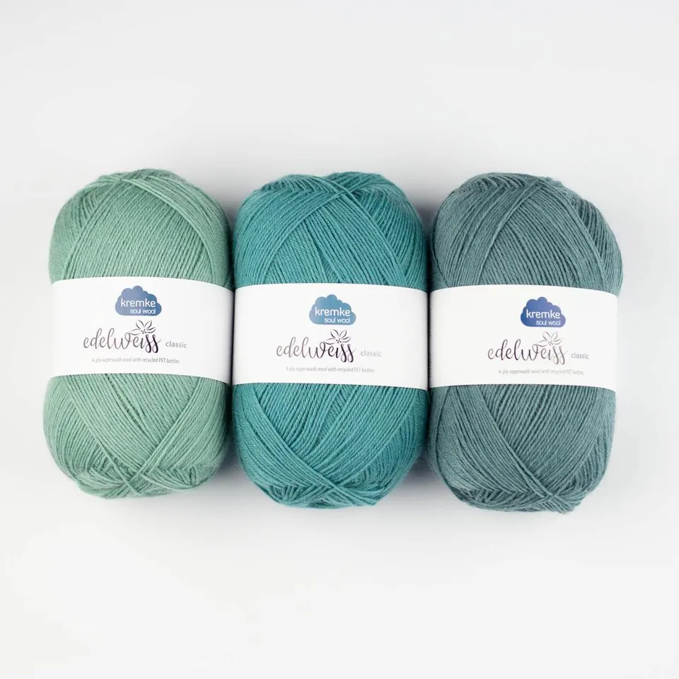 kremke-edelweiss-classic-sockenwolle-4fach-vanille-100g image 1