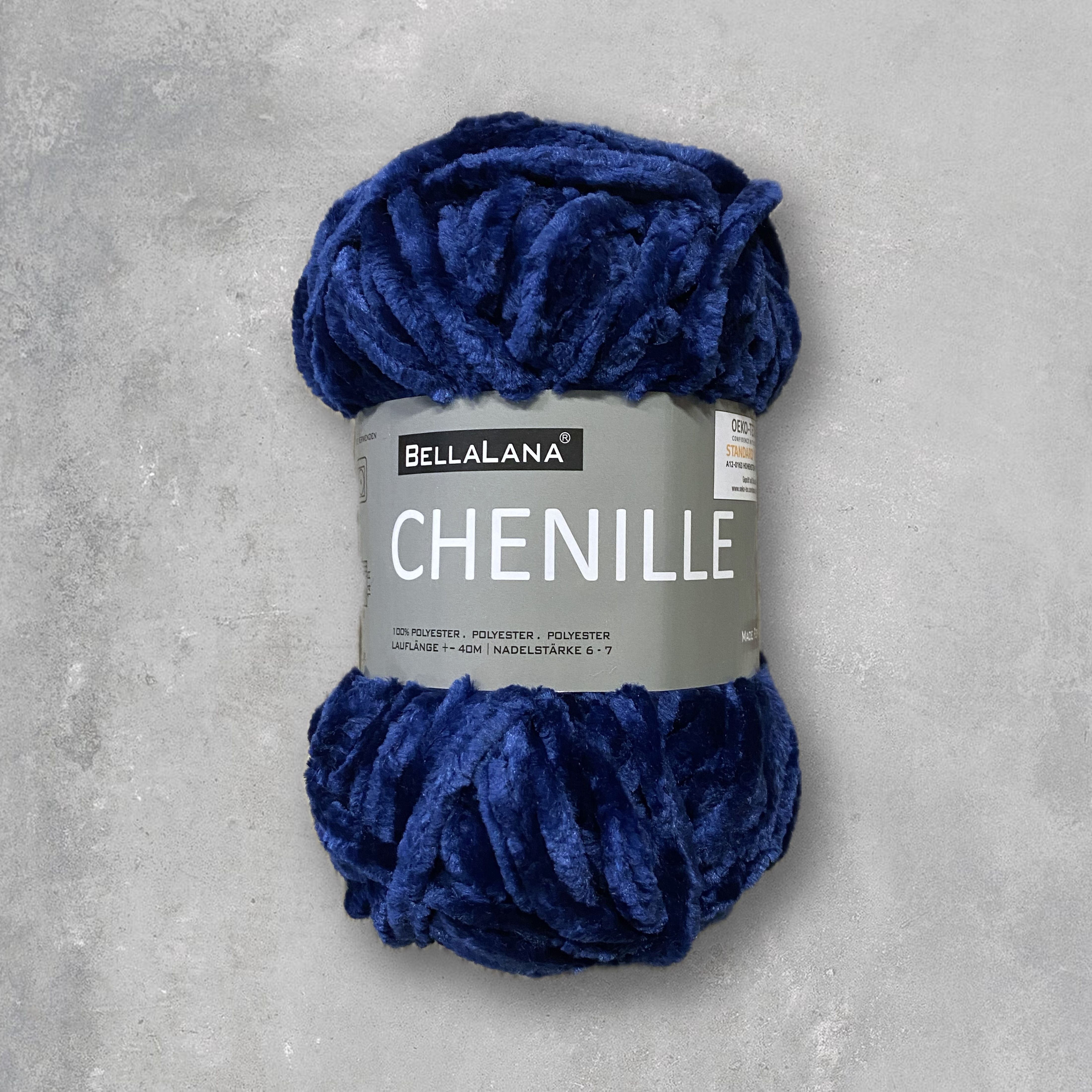 bellalana-chenille-strickset-schal-hut-dunkelblau-8-kn-uel-glanz image 2