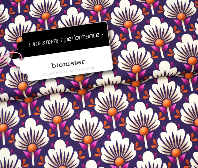 hamburger-liebe-performance-blomster-purple-funktionsstoff-lila image 1