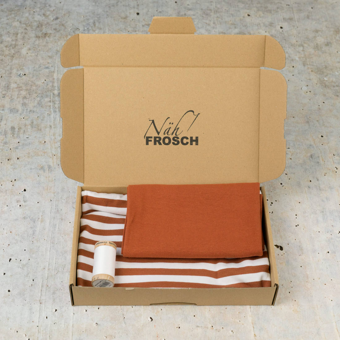 n-hfrosch-kerdil-n-hpaket-babyshirt-streifen-steinrot image 1