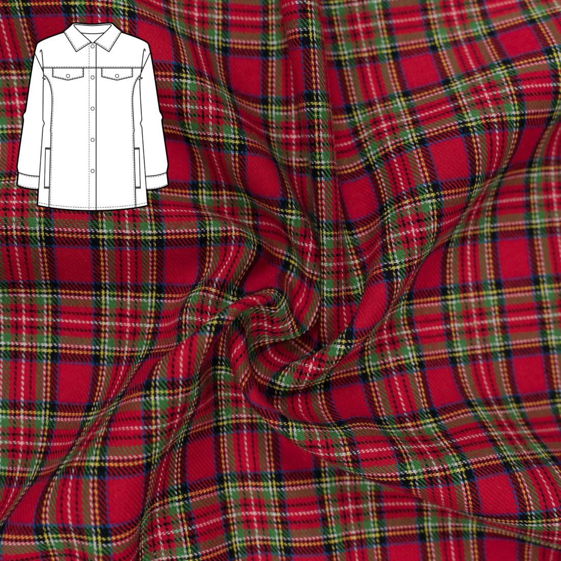 n-hfrosch-luwes-hemdjacke-n-hpaket-schottenkaro-rot-flanell image 1