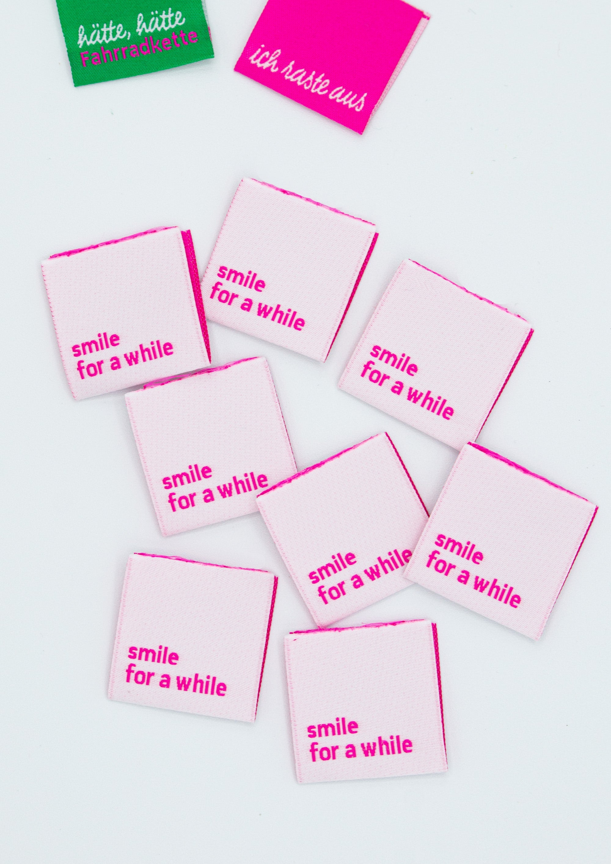 konfetti-patterns-label-smile-for-a-while-9er-set-soft-pink image 1