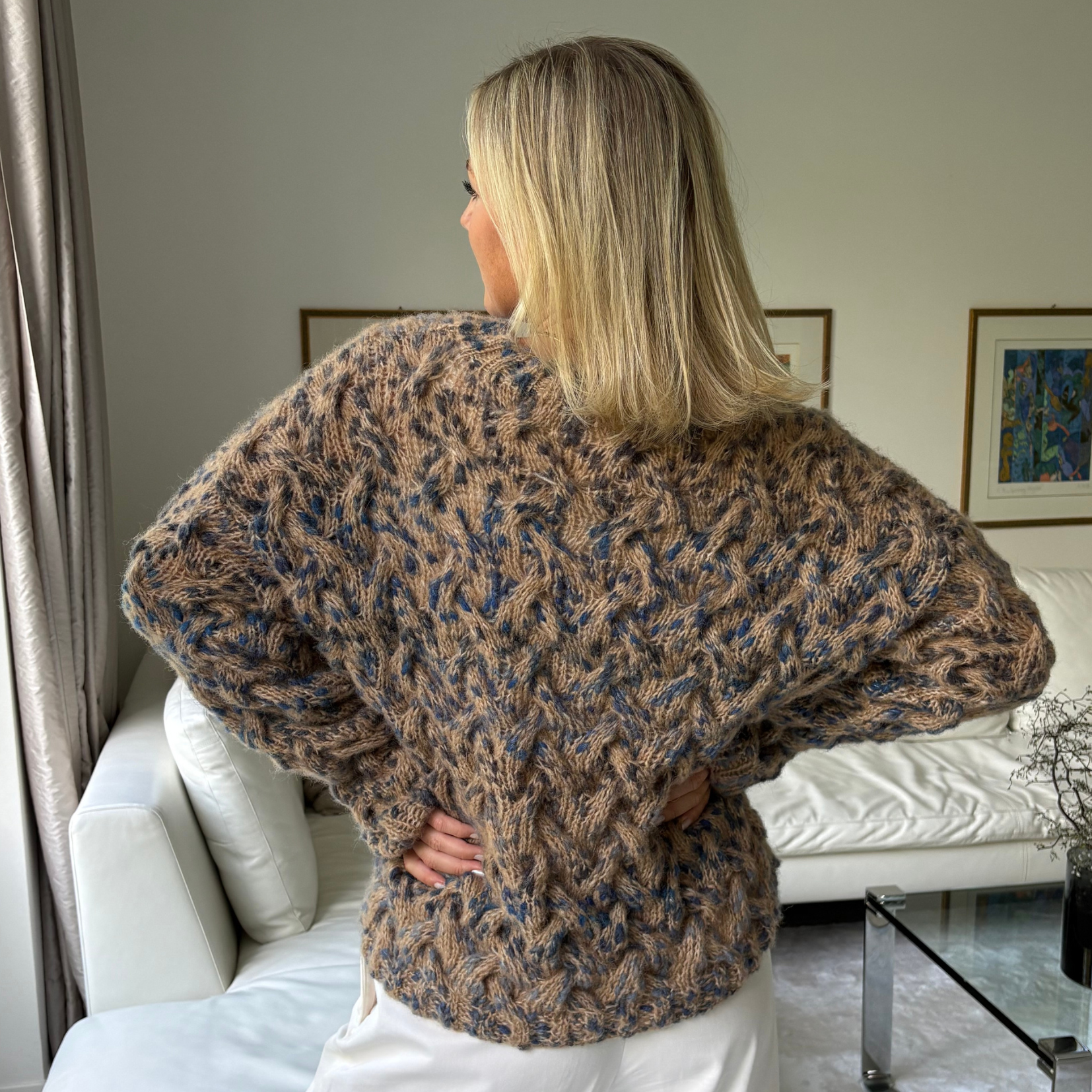 bellalana-alpaca-leopard-strickset-zopf-pullover-36-38 image 4