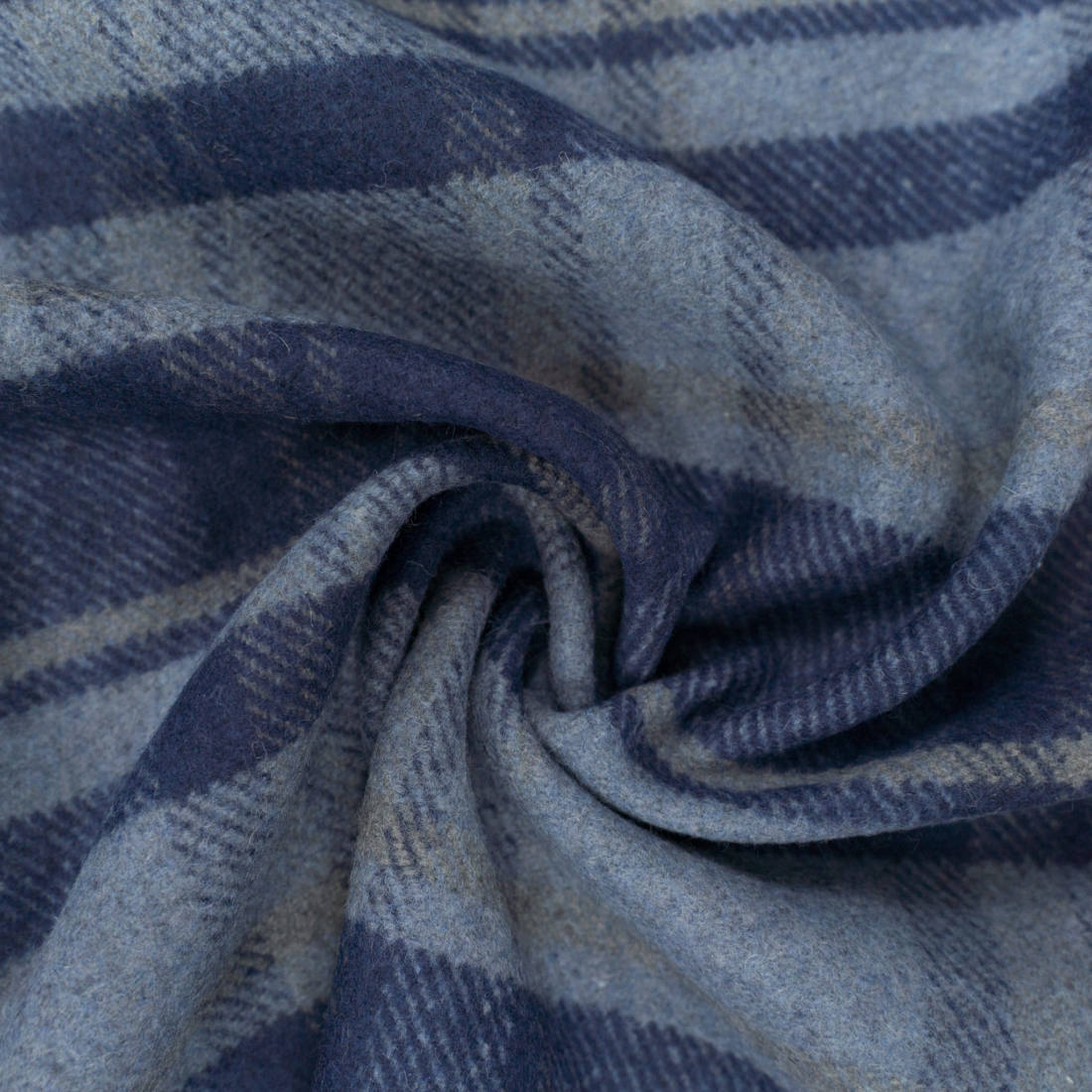 n-hfrosch-mantelflausch-karo-mantelstoff-blau-wollgemisch image 2