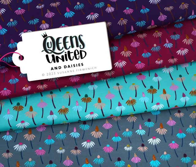hamburger-liebe-queens-united-daisies-satin-stoff-bio image 1