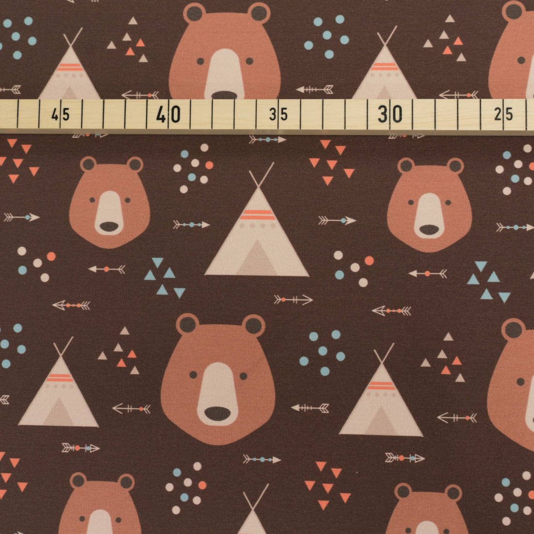 n-hfrosch-french-terry-tipi-b-r-sommersweat-braun-meterware image 2