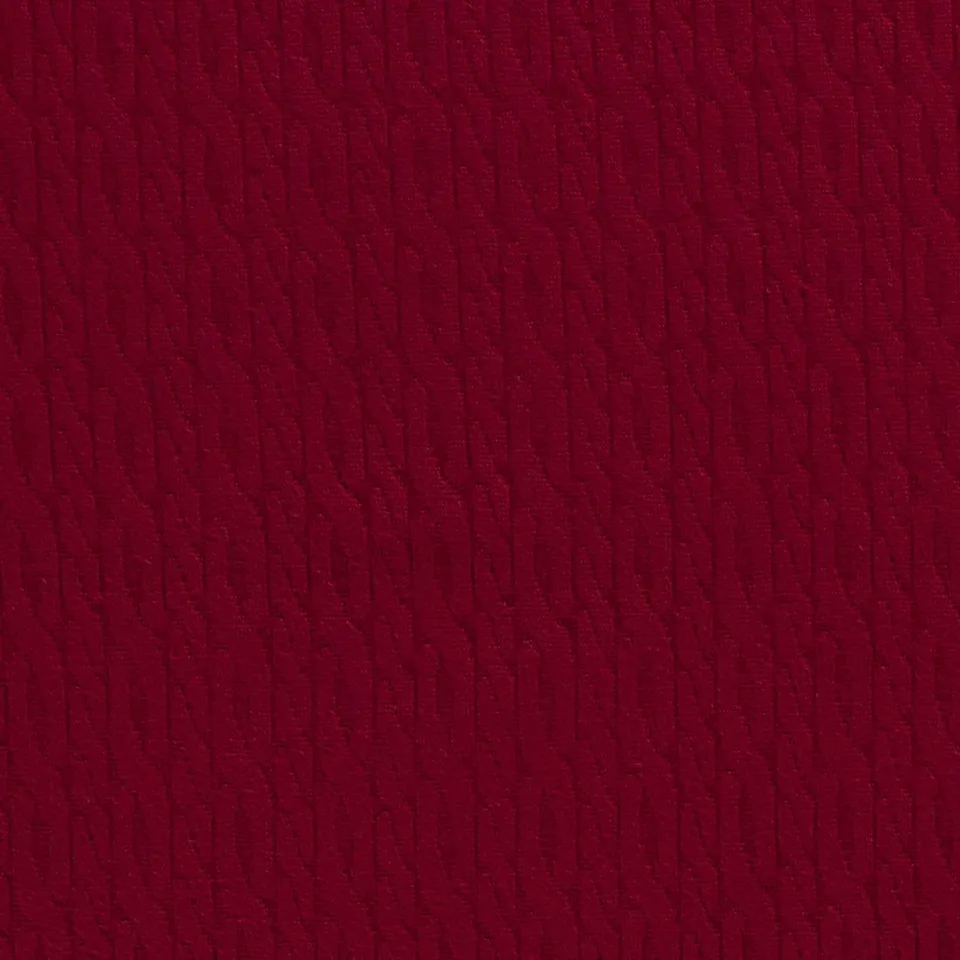 n-hfrosch-strick-jacquard-zopfmuster-stoff-dunkelrot image 1