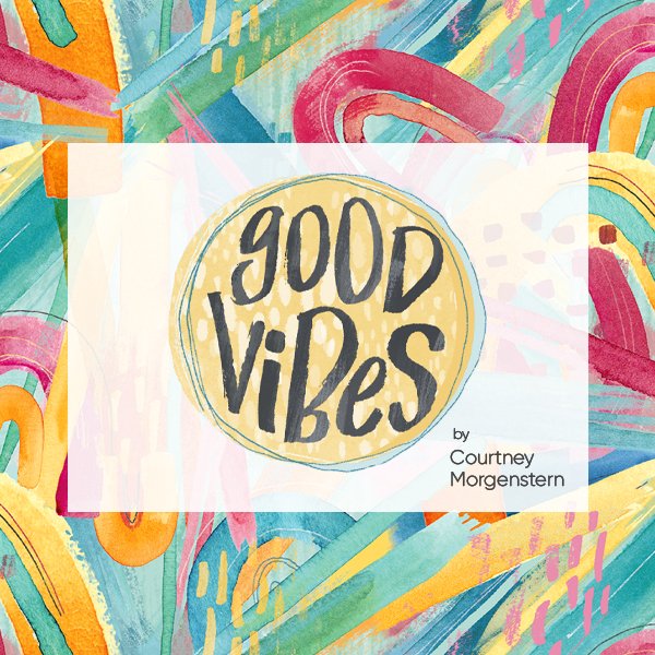 n-hfrosch-good-vibes-baumwollstoff-popeline-pink-abstrakt image 2