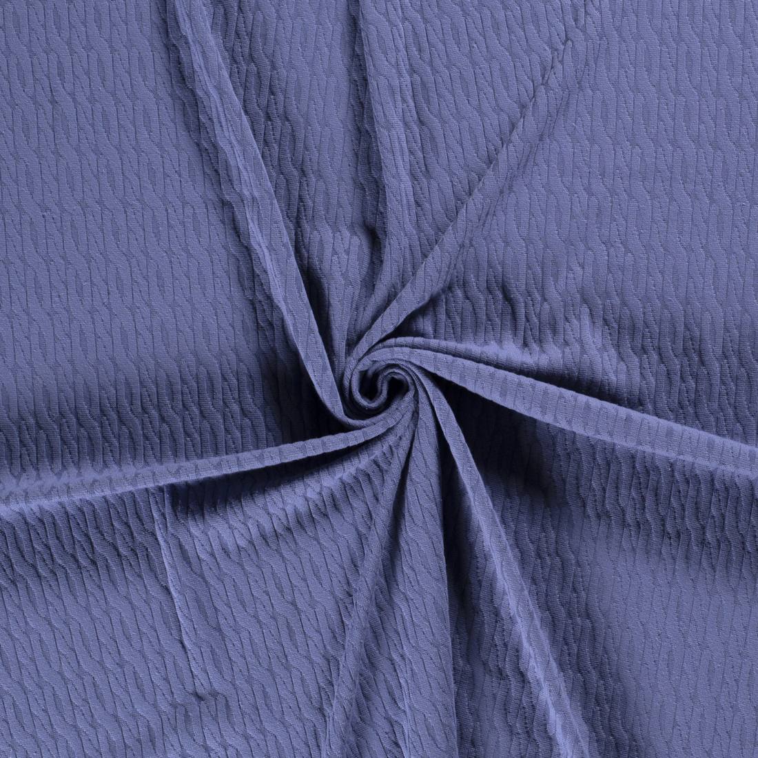 n-hfrosch-strick-jacquard-zopfmuster-strickstoff-blau image 2