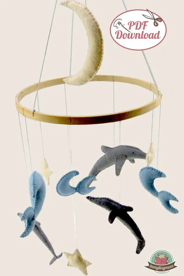 n-hfrosch-schnittmuster-mobile-f-r-babys-filz-pdf-download image 1