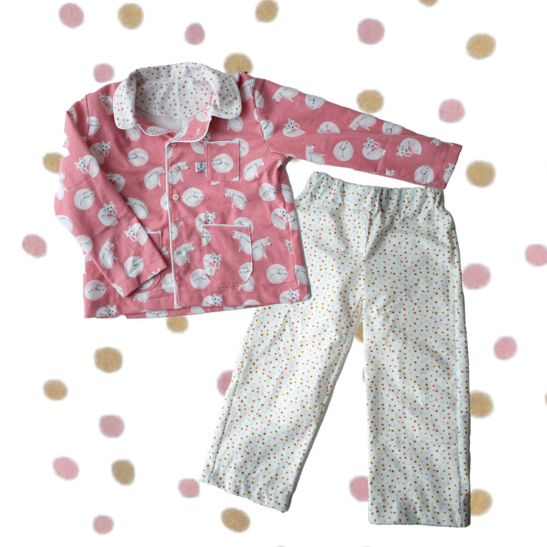 n-hfrosch-tidur-n-hpaket-kids-pyjama-flanell-polarfuchs-bio image 4
