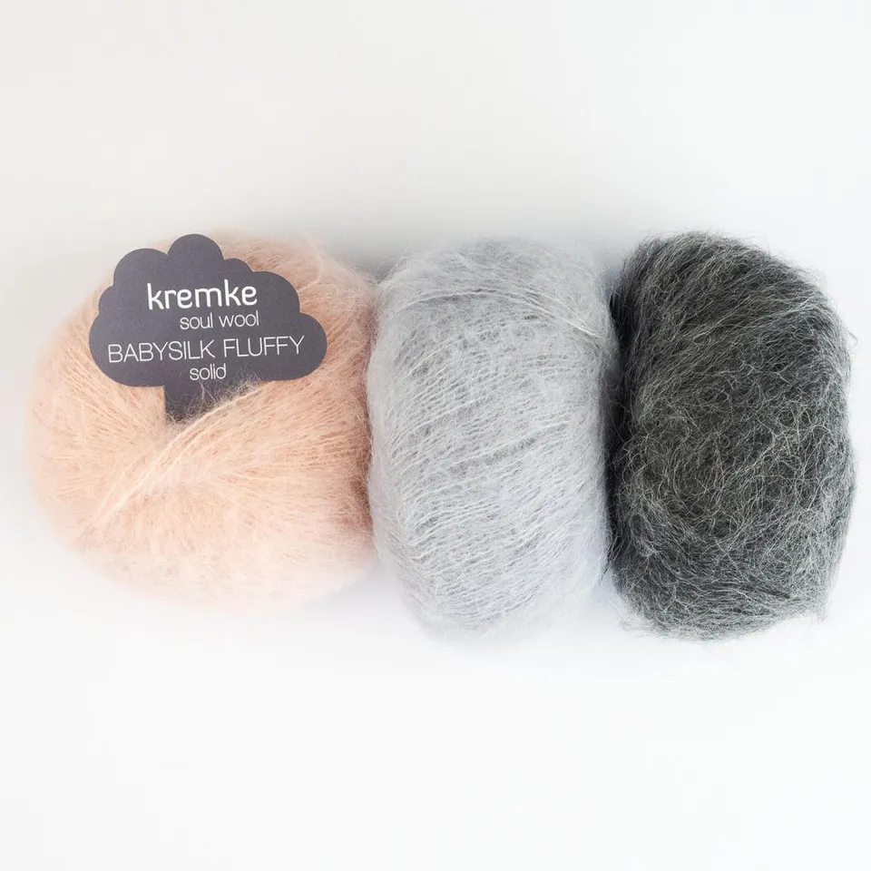 kremke-soul-wool-yarns-baby-silk-fluffy-uni-pfirsich-flauschgarn image 1