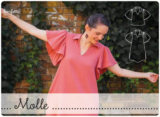 konfetti-patterns-molle-ebook-schnittmuster-bluse-kleid-34-50 image 1