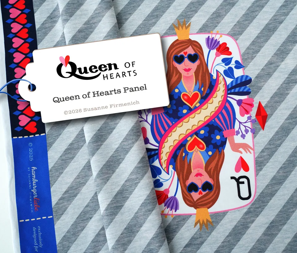 hamburger-liebe-queen-of-hearts-panel-jersey-bio-80cm image 1