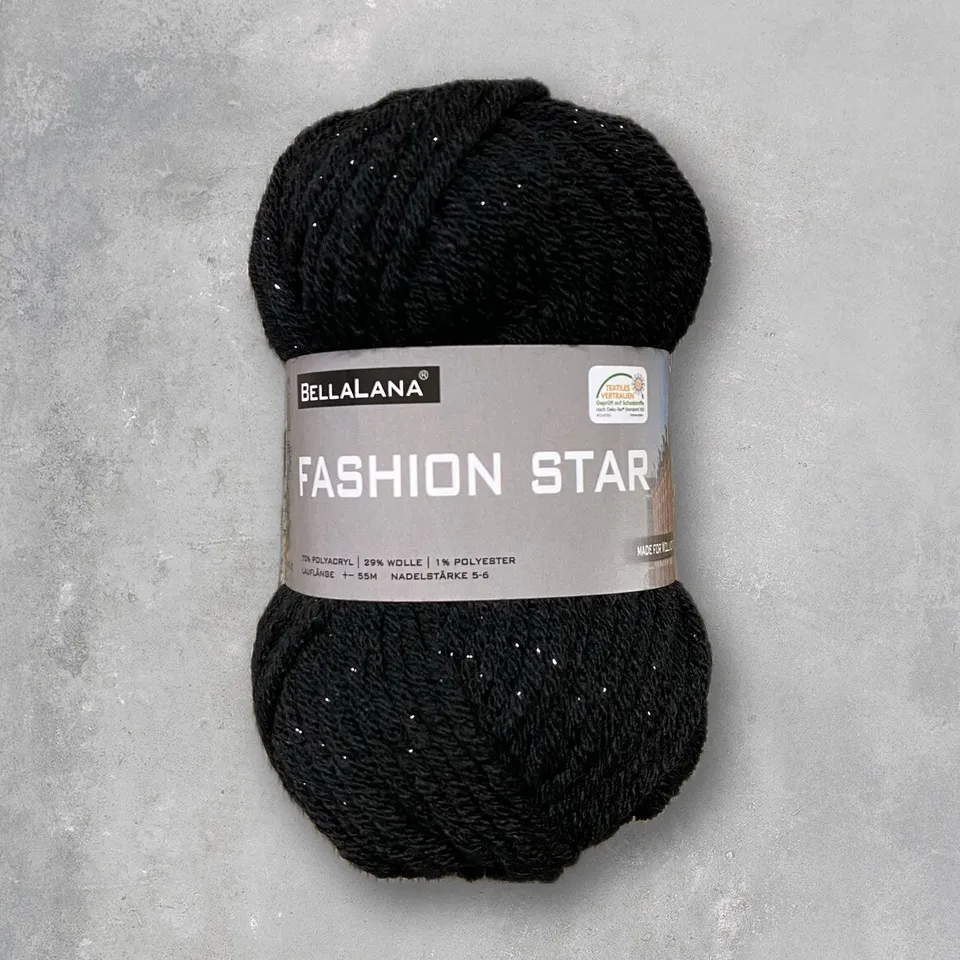 bellalana-fashion-star-effektgarn-schwarz-103-glanzfaden image 1
