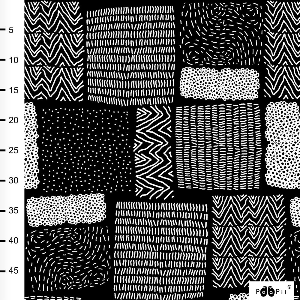 n-hfrosch-sarka-bio-strick-jacquard-stoff-schwarz-wei image 2