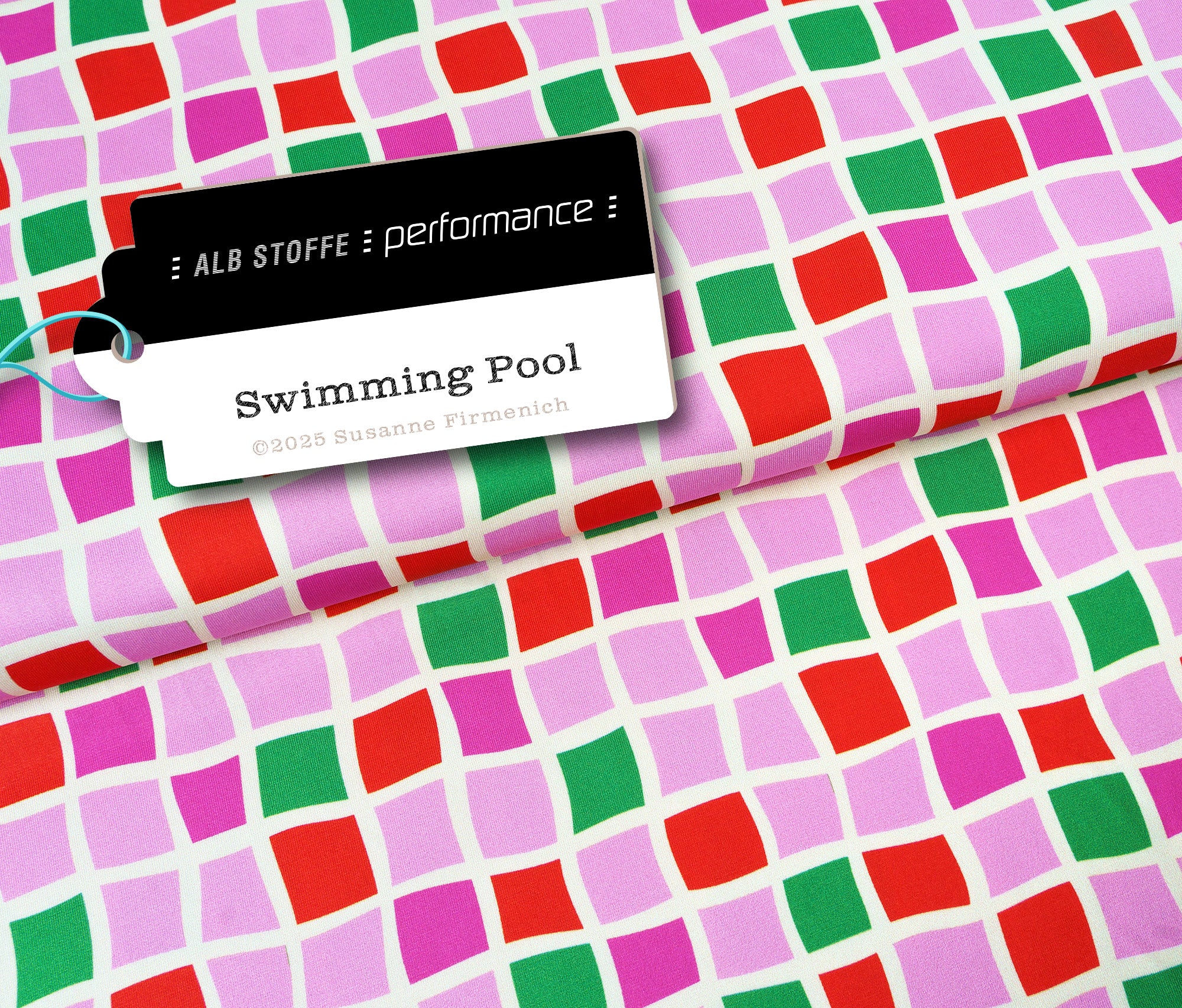 hamburger-liebe-performance-swimming-pool-pink-gr-n-stoff-uv image 1