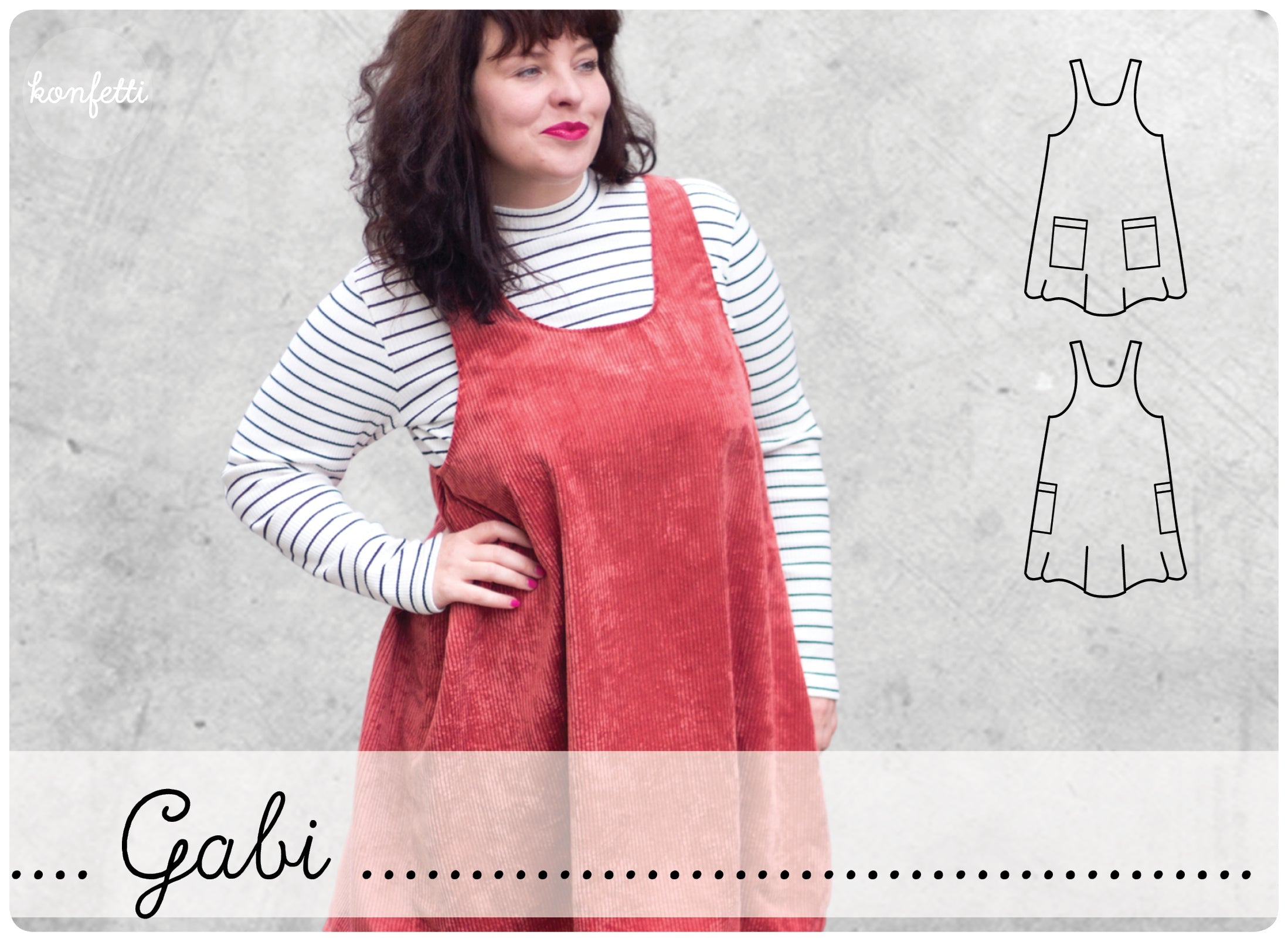 konfetti-patterns-gabi-ebook-damen-latzrock-gr-34-50 image 1
