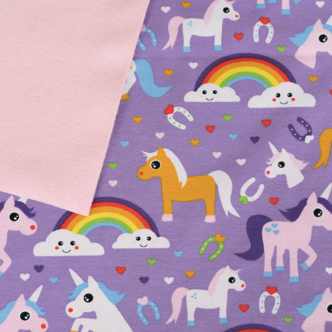 n-hfrosch-n-hpakete-baumwolljersey-regenbogen-einhorn-flieder-babykleidung image 6