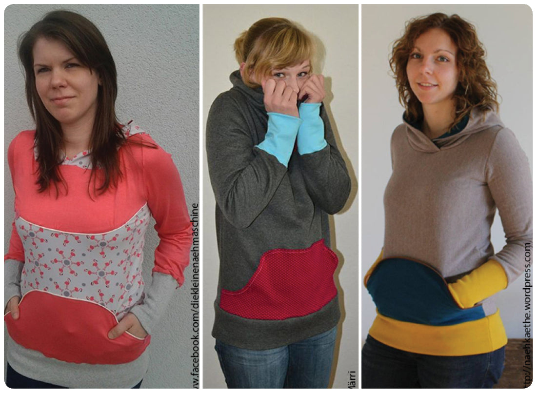 konfetti-patterns-damenhoodie-damen-hoodie-ebook-34-48-kapuze image 3