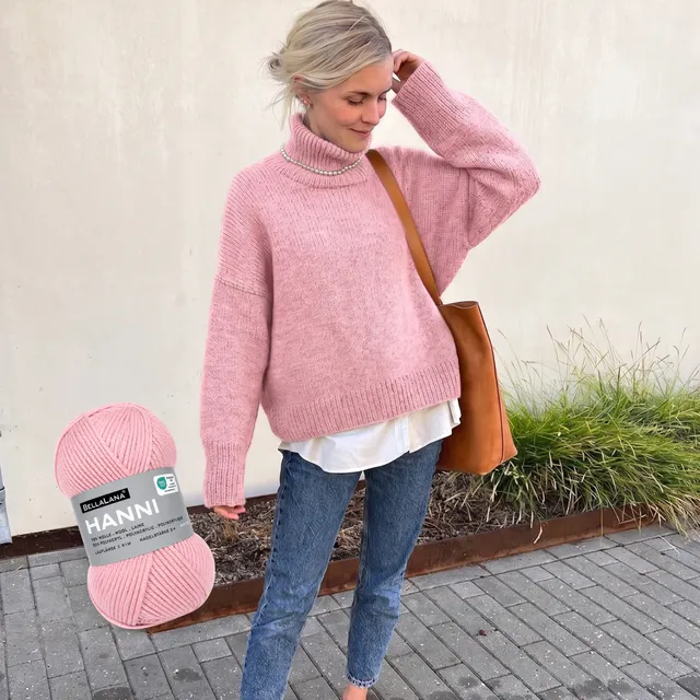 bellalana-strick-sets-chestnut-sweater-pullover-silbergrau-m-oversize image 1