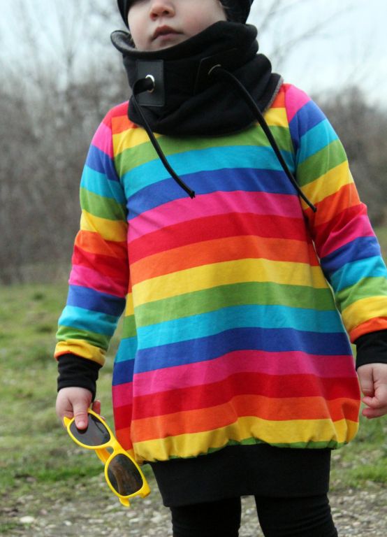 n-hfrosch-baumwoll-jersey-regenbogenstreifen-stoff image 3
