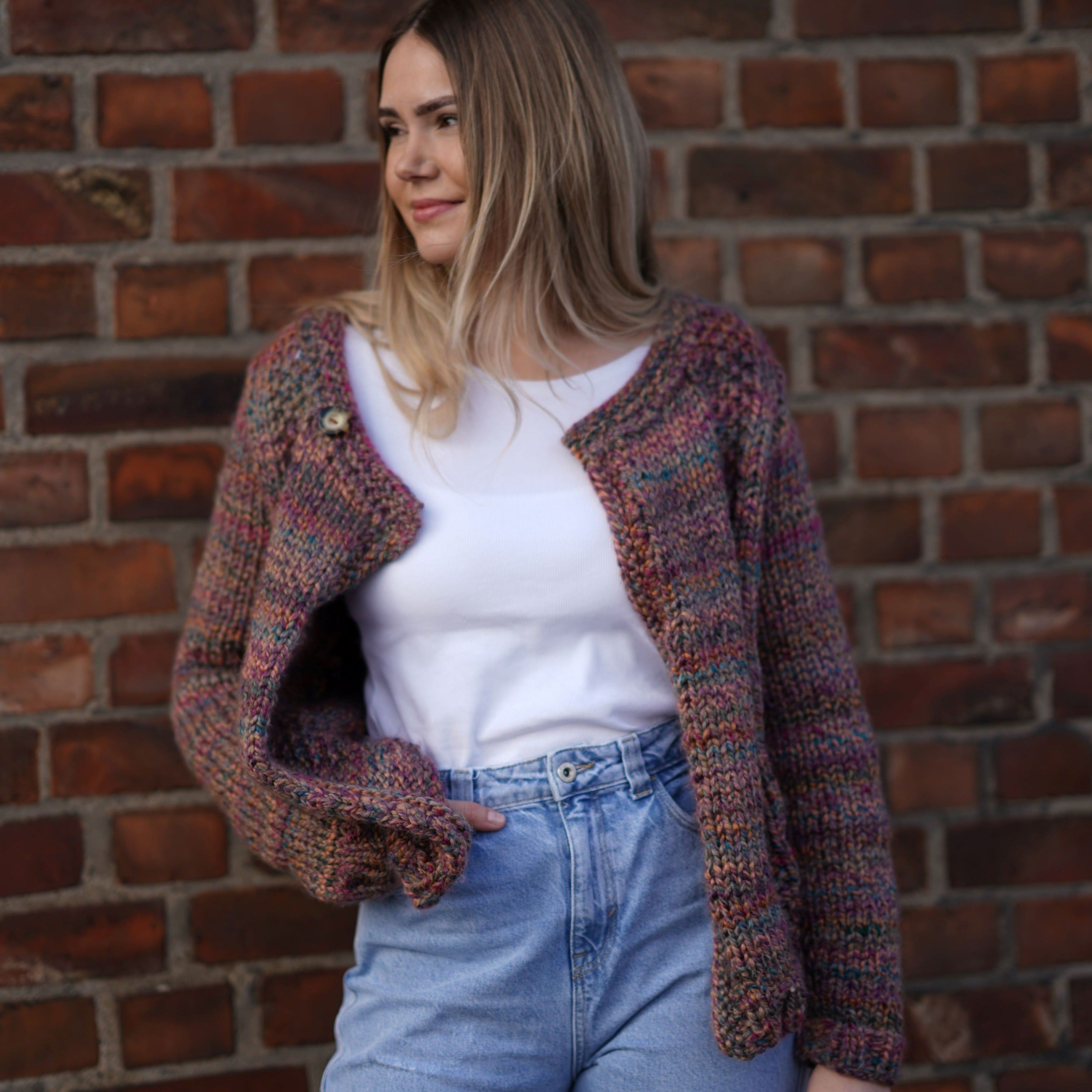 bellalana-freestyle-jacke-strickset-hellgrau-mix-gr-38-40-cardigan image 4