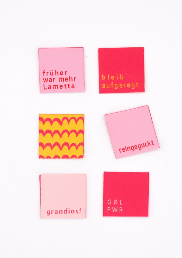 konfetti-patterns-label-himbeer-rose-weblabel-6er-set-spruch image 1