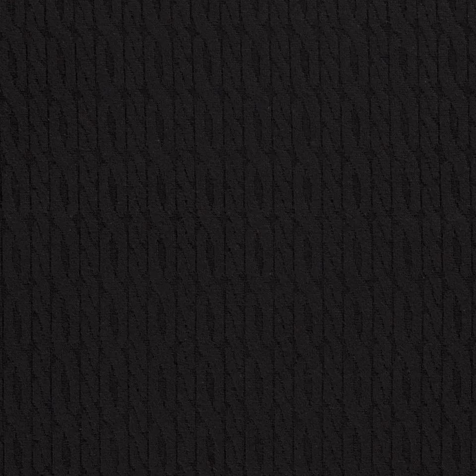 n-hfrosch-strick-jacquard-zopfmuster-schwarz-pullistoff image 1